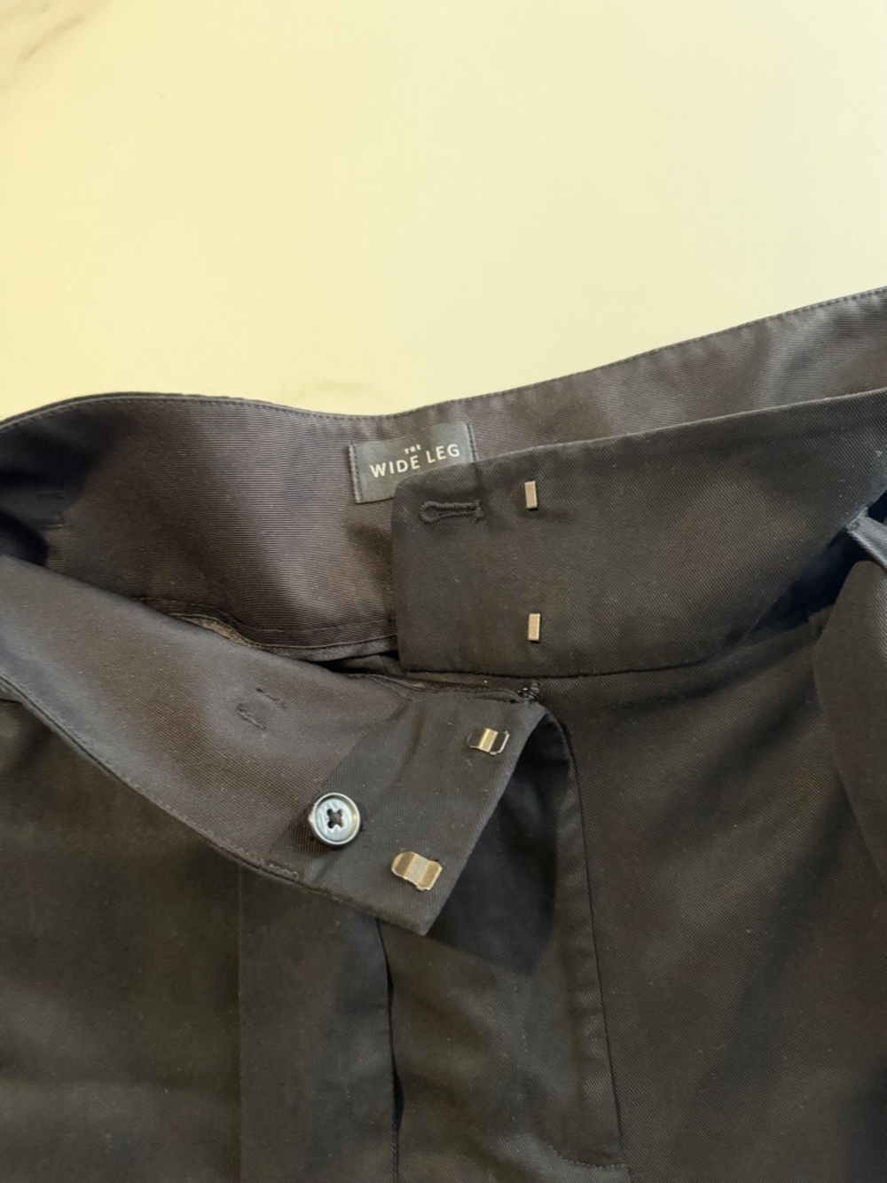 Black High-Waist Tie-Waist Trousers - Picture 6 of 6